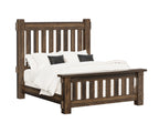 Houston Rough Sawn Brown Maple Bed