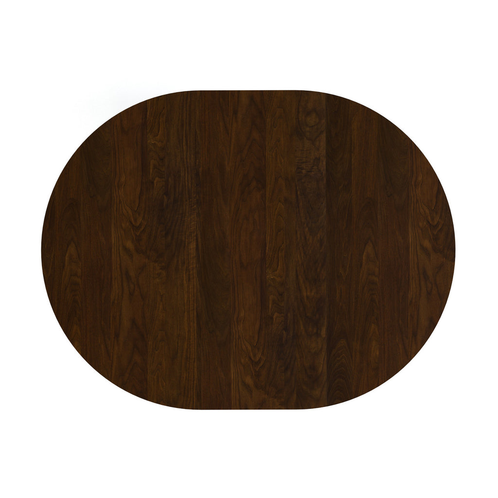 Dark brown wooden table top on a white background