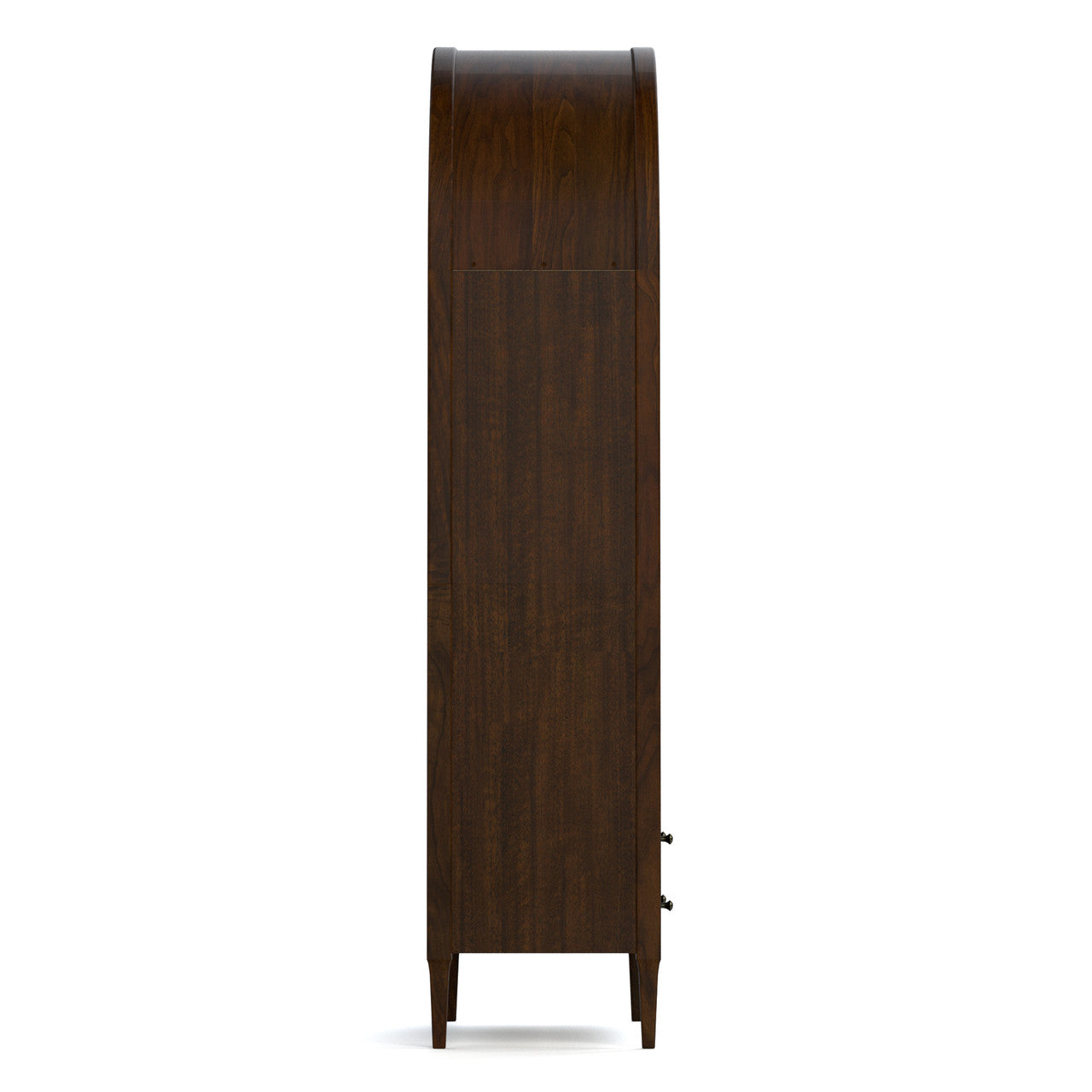 Side view of Hudson Valley Bookcase. 