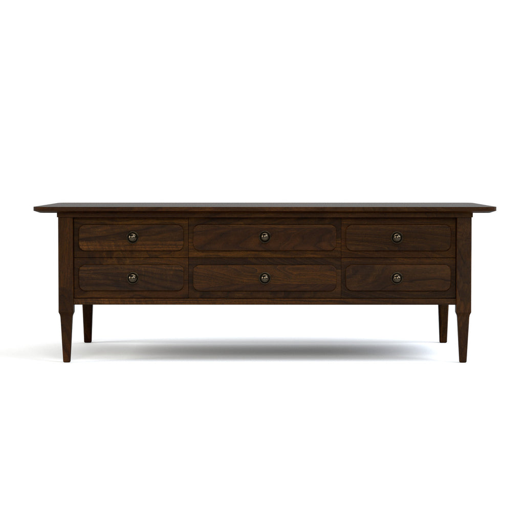 Hudson valley cocktail table, front view. 