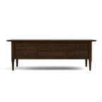 Hudson valley cocktail table, front view. 