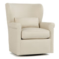 Beige armchair on a white background