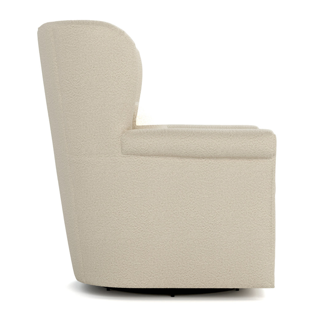 Beige armchair on a white background