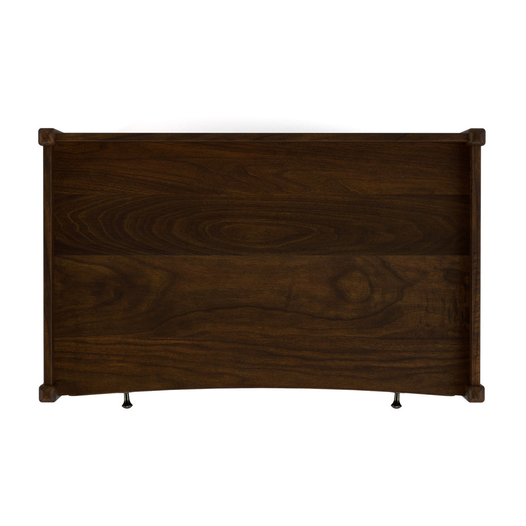 Wooden headboard on a white background