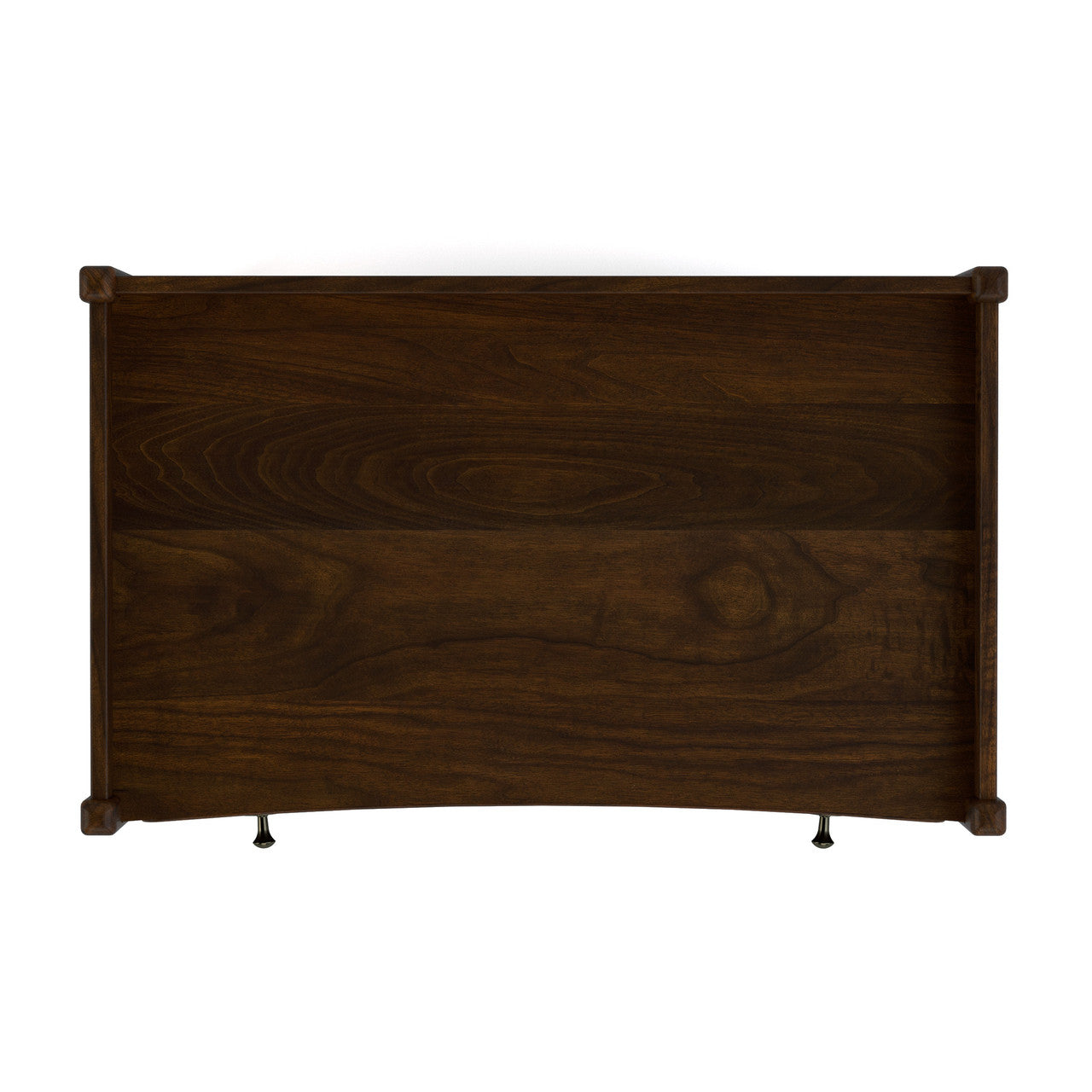 Wooden headboard on a white background