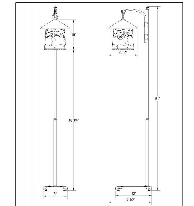 Huntington Hook Arm Floor Lamp