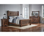 Houston Rough Sawn Brown Maple Bed