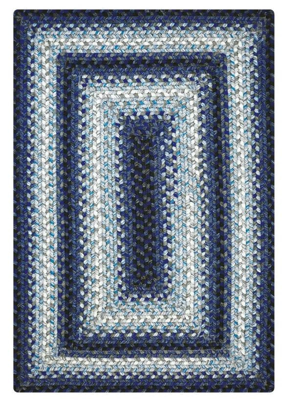 Juniper Blue Outdoor Braided Rug