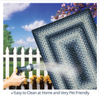 Juniper Blue Outdoor Braided Rug