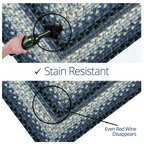 Juniper Blue Outdoor Braided Rug