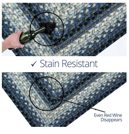 Juniper Blue Outdoor Braided Rug