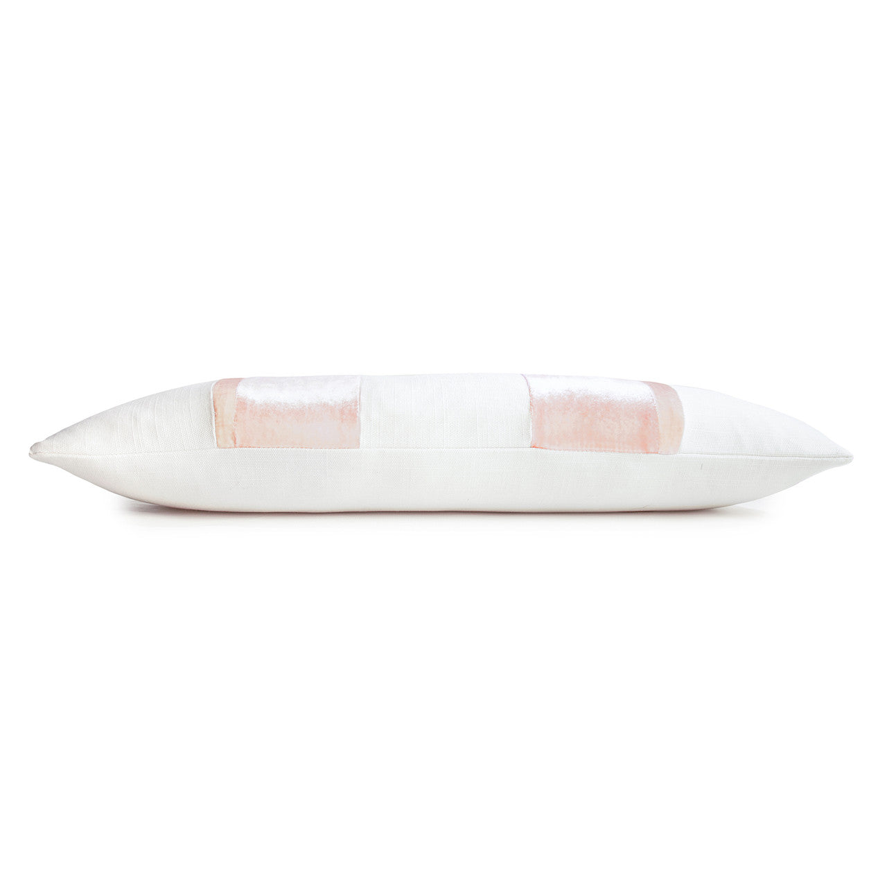Blush Linen Stripe Oblong 12' x 24" Pillow