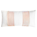 Blush Linen Stripe Oblong 12' x 24" Pillow