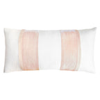 Blush Linen Stripe Oblong 12' x 24" Pillow