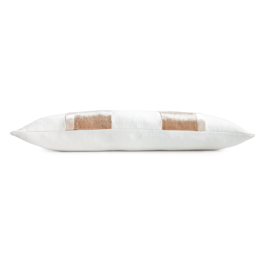 Latte Linen Stripe Oblong 12' x 24" Pillow