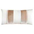 Latte Linen Stripe Oblong 12' x 24" Pillow