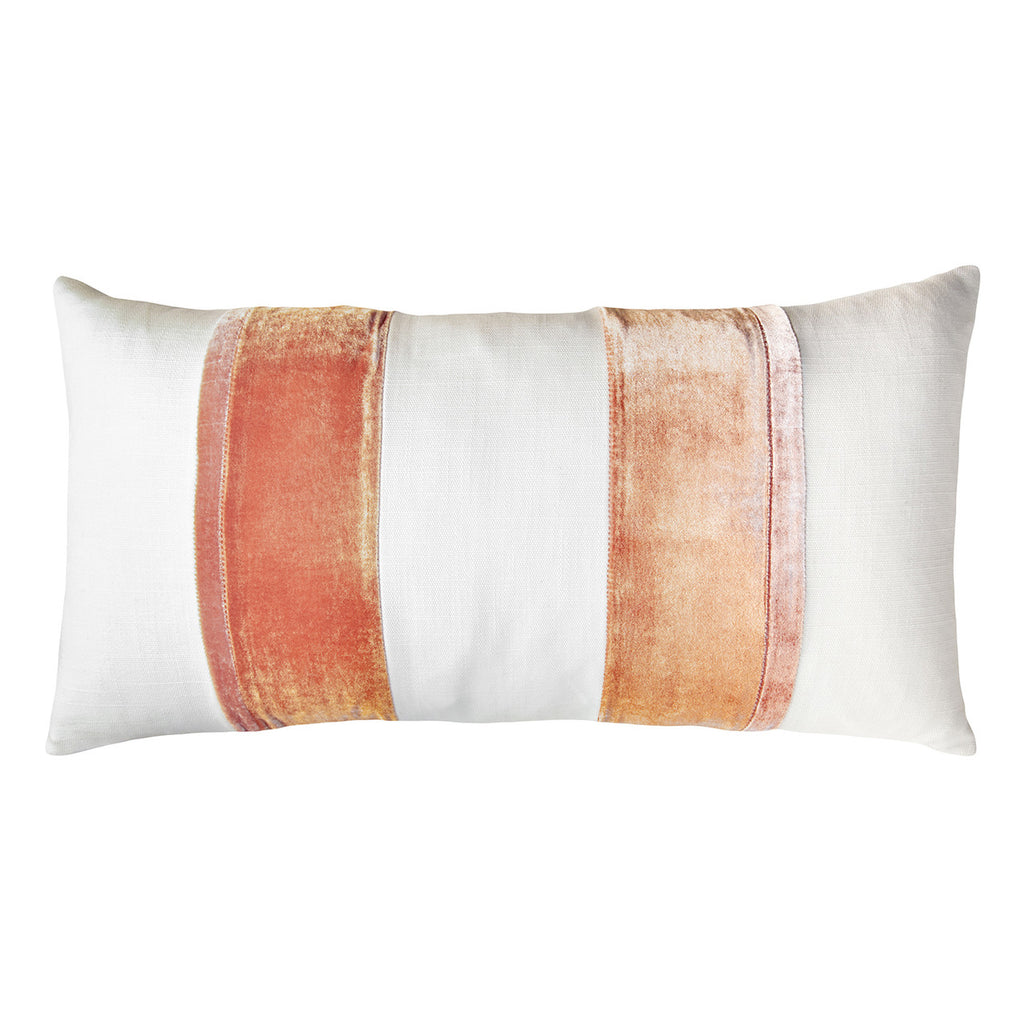 Mango Linen Stripe Oblong 12' x 24" Pillow