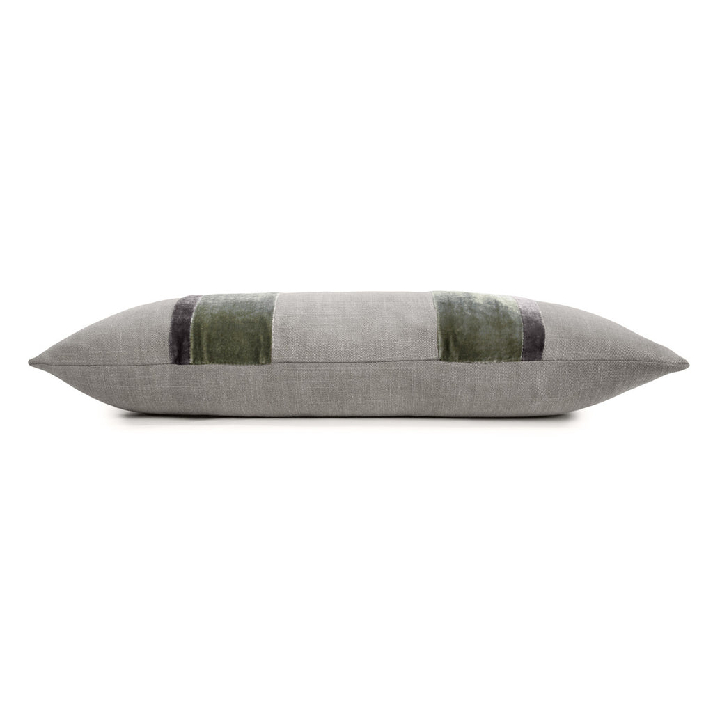 Oregano Linen Stripe Oblong 12' x 24" Pillow