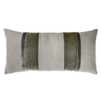 Oregano Linen Stripe Oblong 12' x 24" Pillow