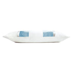 Robin's Egg Linen Stripe Oblong 12' x 24" Pillow