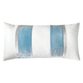 Robin's Egg Linen Stripe Oblong 12' x 24" Pillow