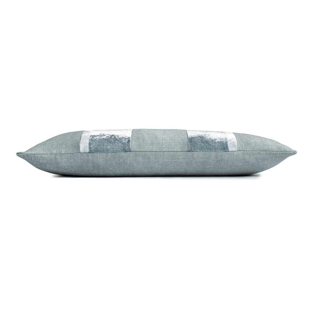 Sage Linen Stripe Oblong 12' x 24" Pillow