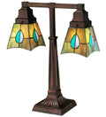 19.5"H Mackintosh Leaf 2 Arm Desk Lamp 24284-M