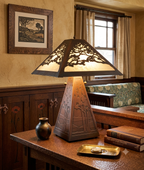 Landscape Table Lamp with Alternate shade by James Mattson