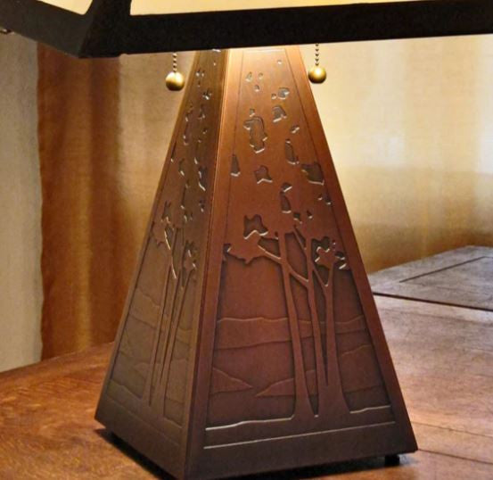 Landscape Table Lamp with Alternate shade by James Mattson