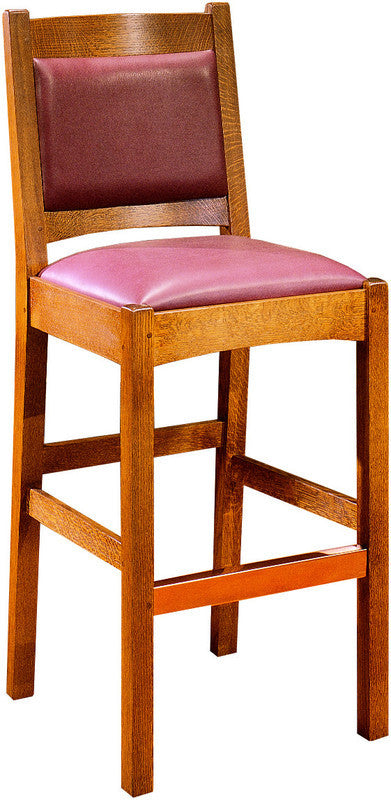 Upholstered Back Stool by Stickley