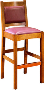 Upholstered Back Stool by Stickley