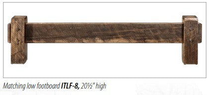 Houston Rough Sawn Brown Maple Bed