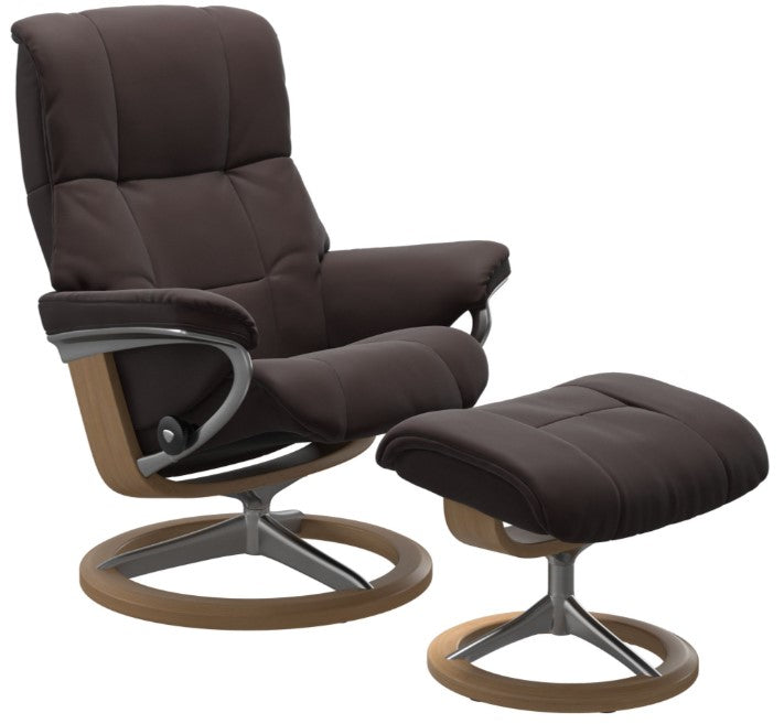 Stressless Mayfair Signature Base Chair and Ottoman