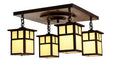 Mission 4 Light Ceiling Mount MCM-5/4T