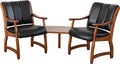 Midland 2 seat Client Chair with Corner Table MDM-BER