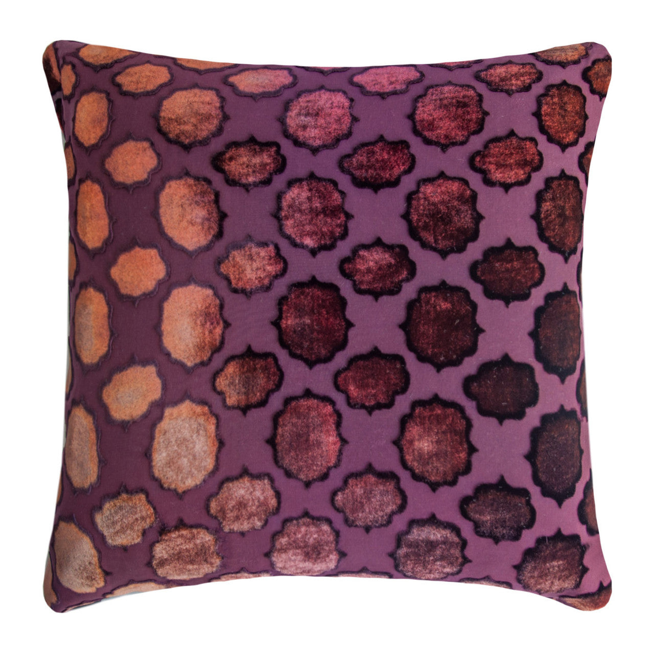 Mod Fretwork Velvet Pillow By Kevin O'Brien Studio