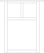 Line drawing of wall sconce. 