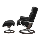 Stressless Magic Signature Base Chair and Ottoman