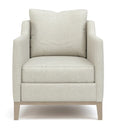 Light gray armchair on a white background