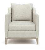 Light gray armchair on a white background