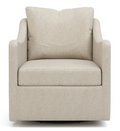Beige armchair on a white background