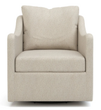 Beige armchair on a white background