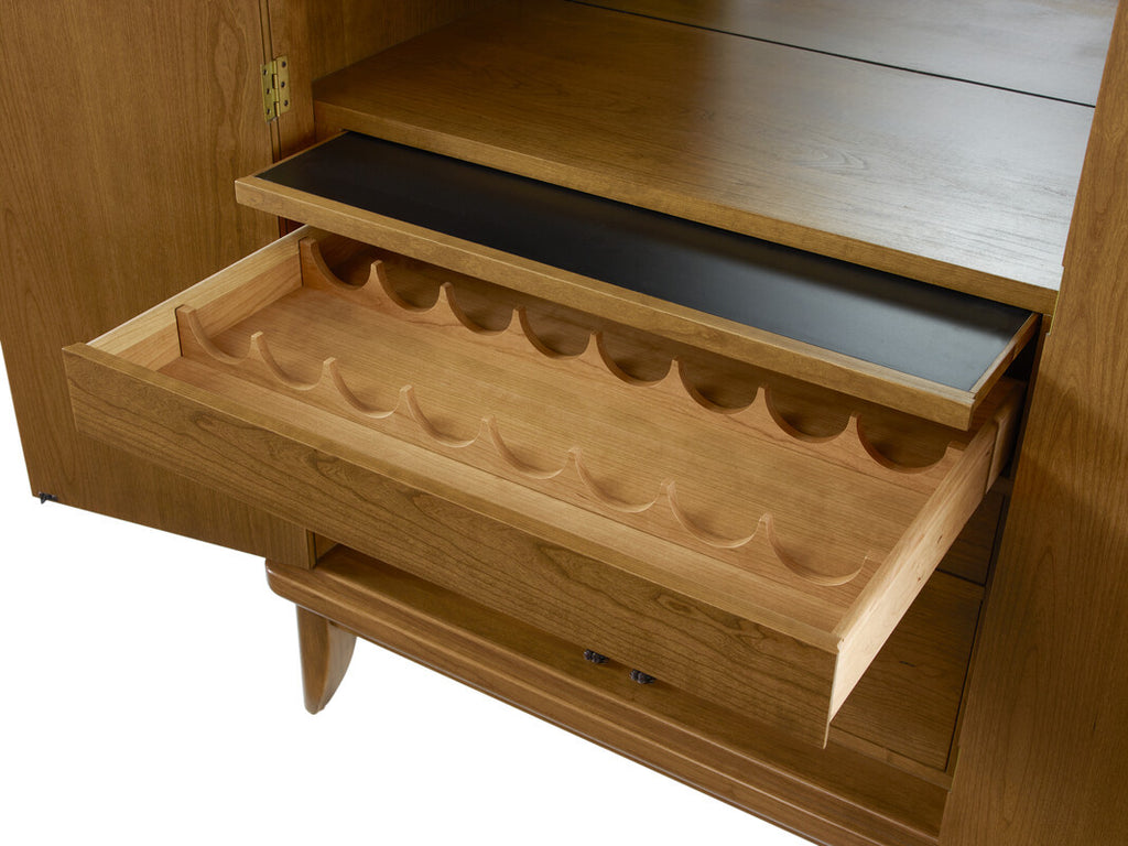 Martine Arced Stickley Bar Cabinet