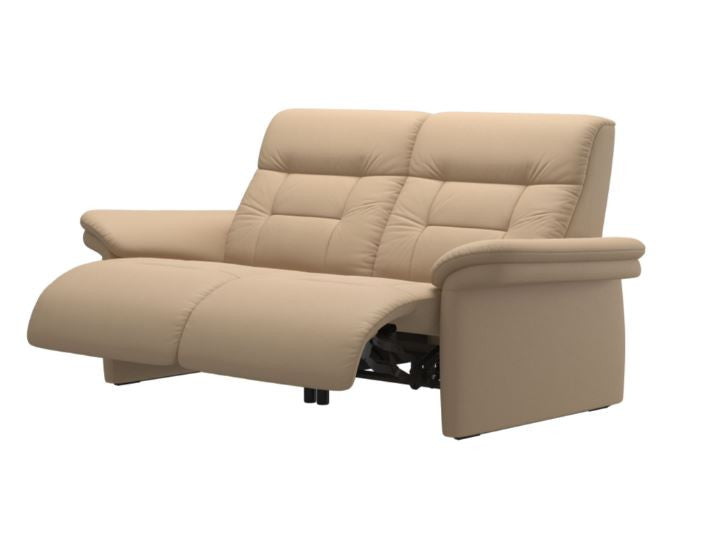 Stressless Mary V2 Upholstered Power Loveseat with Adjustable Headrest