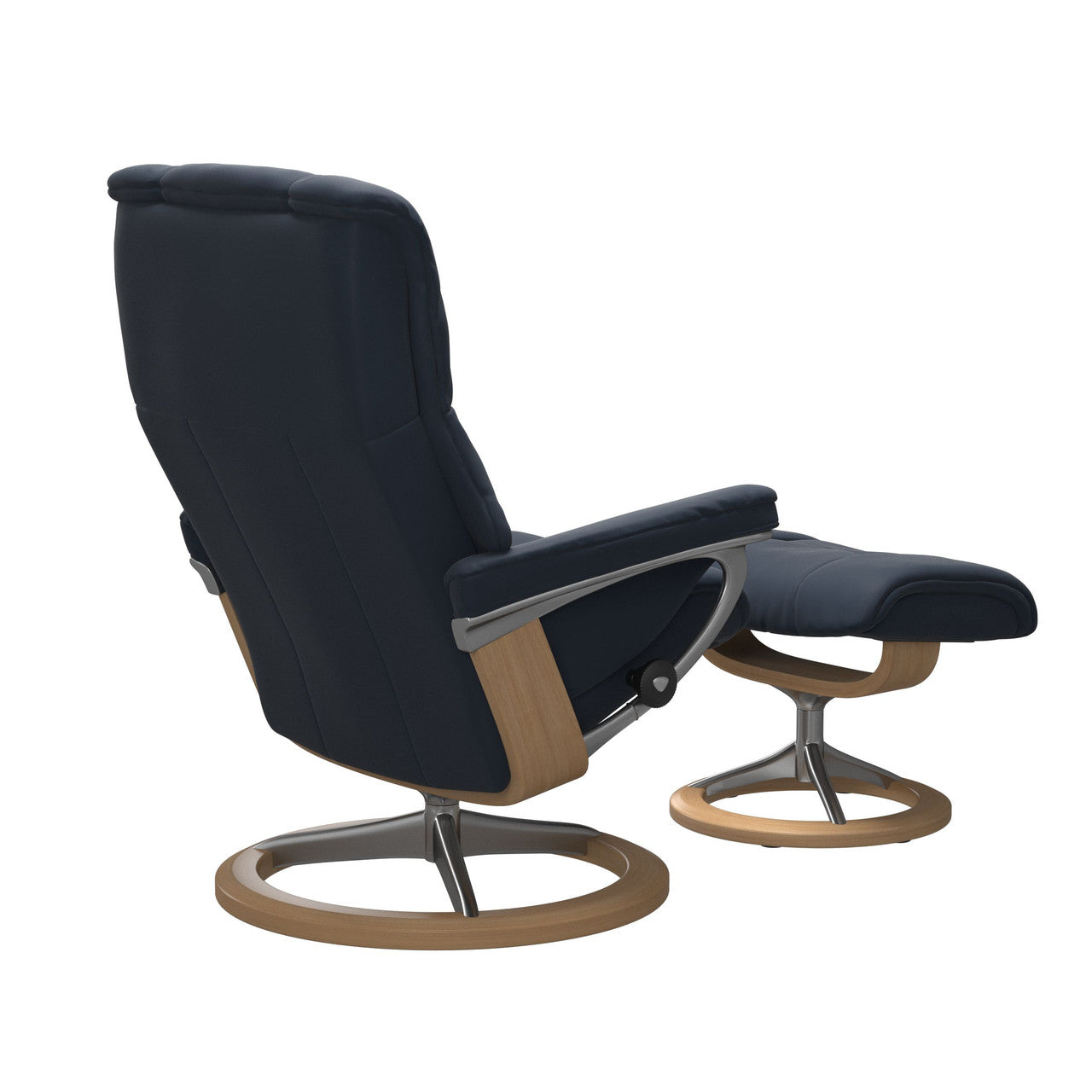 Stressless Mayfair Signature Base Chair and Ottoman