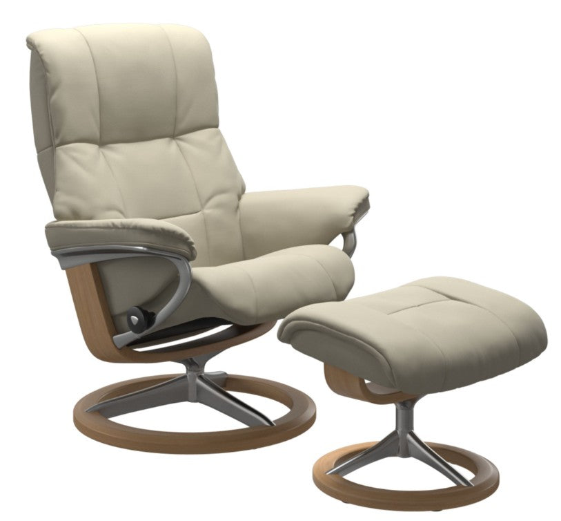Stressless Mayfair Signature Base Chair and Ottoman