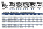 Stressless Mayfair Signature Base Chair and Ottoman