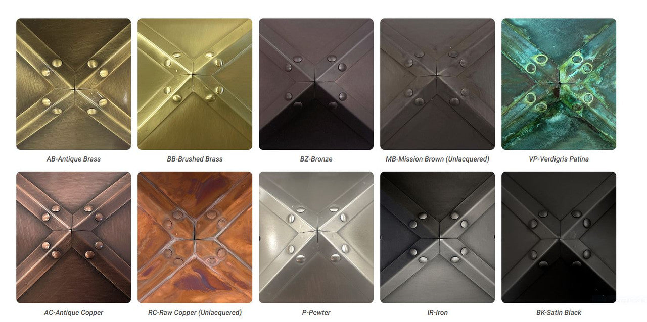 Arroyo Craftsman Metal Finishes