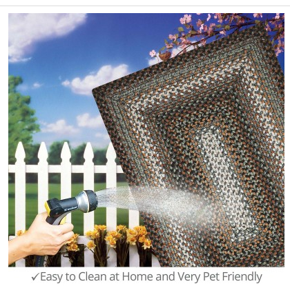 Midnight Moon Outdoor Braided Rug