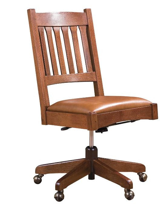 Mission Armless Swivel Desk Chair By Stickley